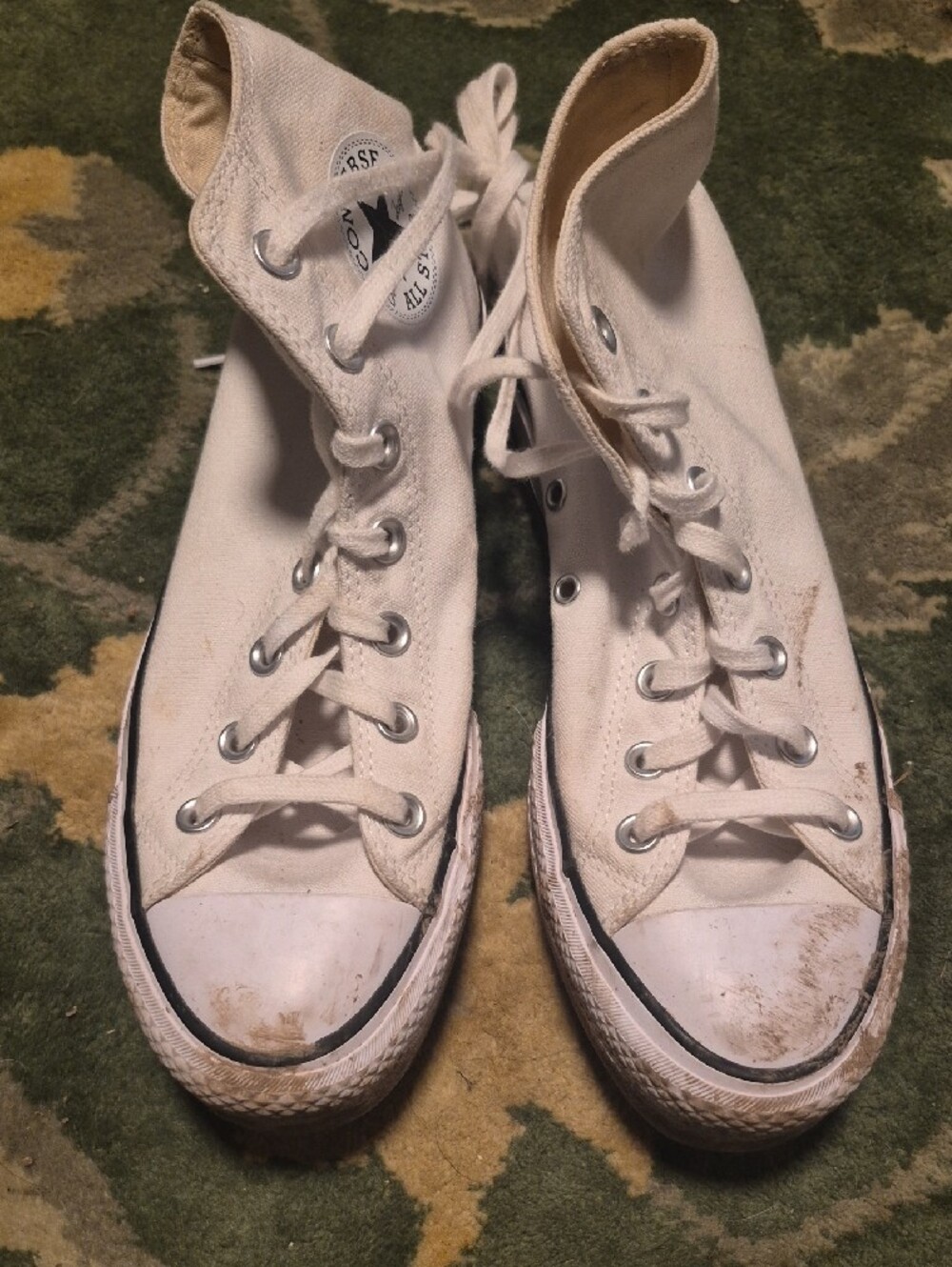 Converse White High-Top Canvas Sneakers - Picture 6 of 9